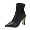 Fashion French Pointed Toe High Heeled Booties Spring and Autumn Winter 2025 New Women's Stretch Skinny Boots