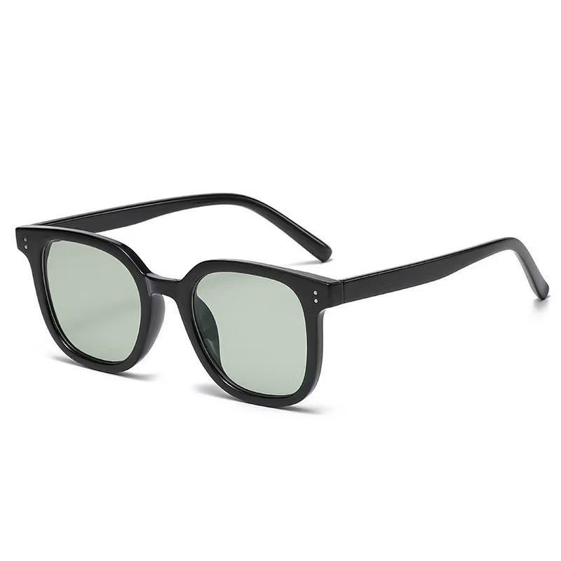 Trendy And Stylish Brown Sunglasses, Retro Rivet Square Frame, Unisex, Sun Protection & UV Resistant Sunglasses 1888
