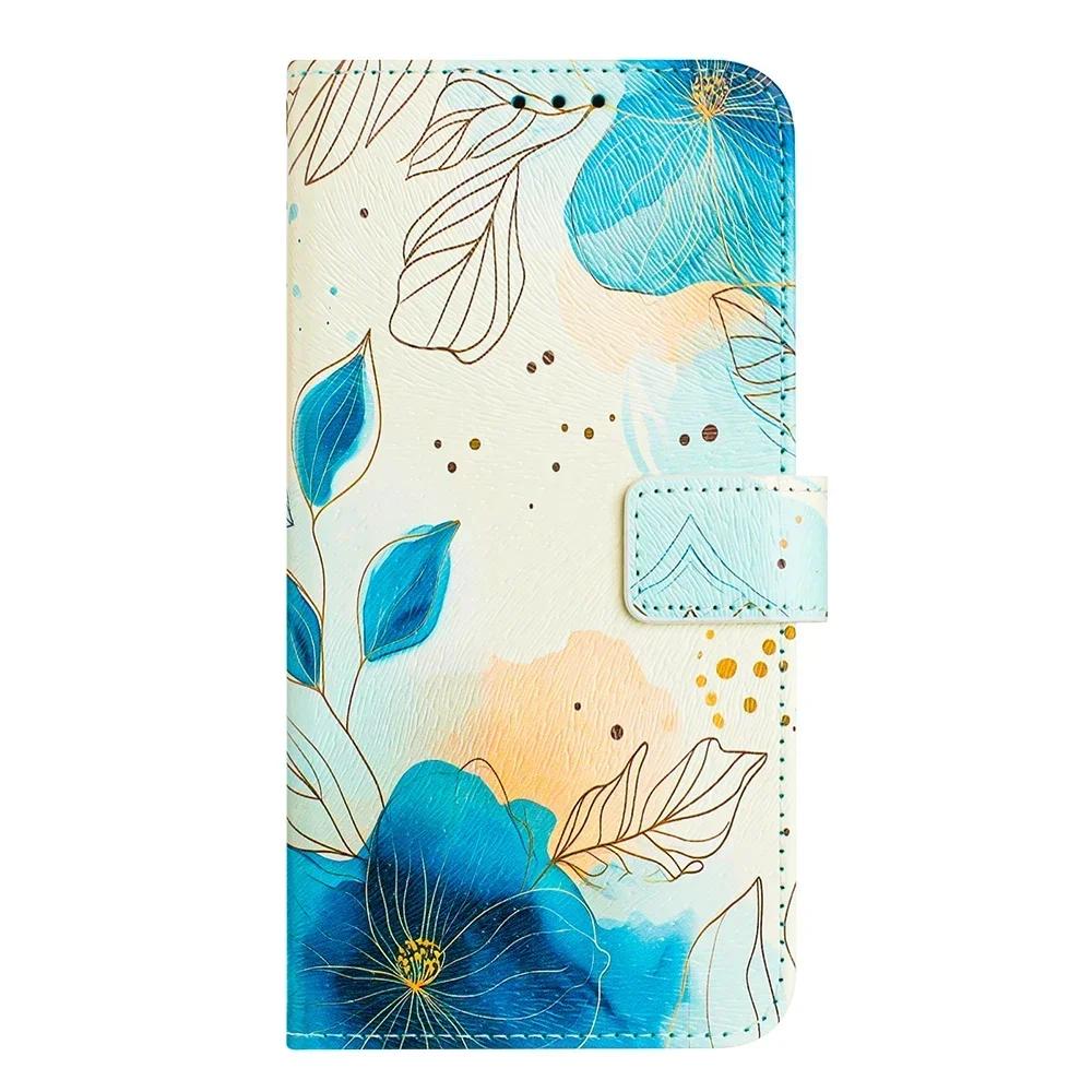 Coloured Drawing Wallet Case for Honor X6A X6 X6S X6B X7B X7A X8 X8A X8B X9B X9A X9 X40 X40i Shockproof Book Flip Phone Cover