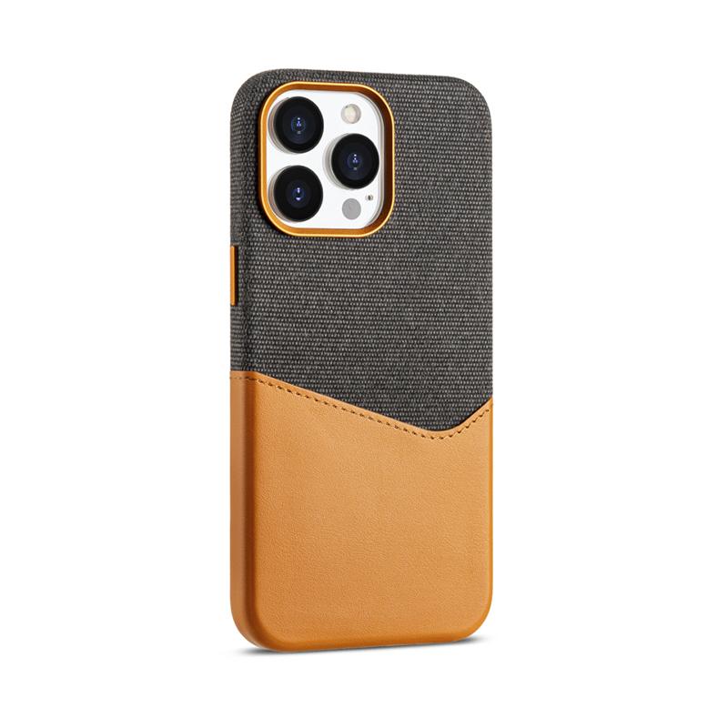 

For iPhone 15 16 Pro Max 13 14 Pro 12 Pocket Wireless Charging Alloy Lens Hit Color Cover Card Holder MagSafe Leather Phone Case For iPhone 12 коричневый