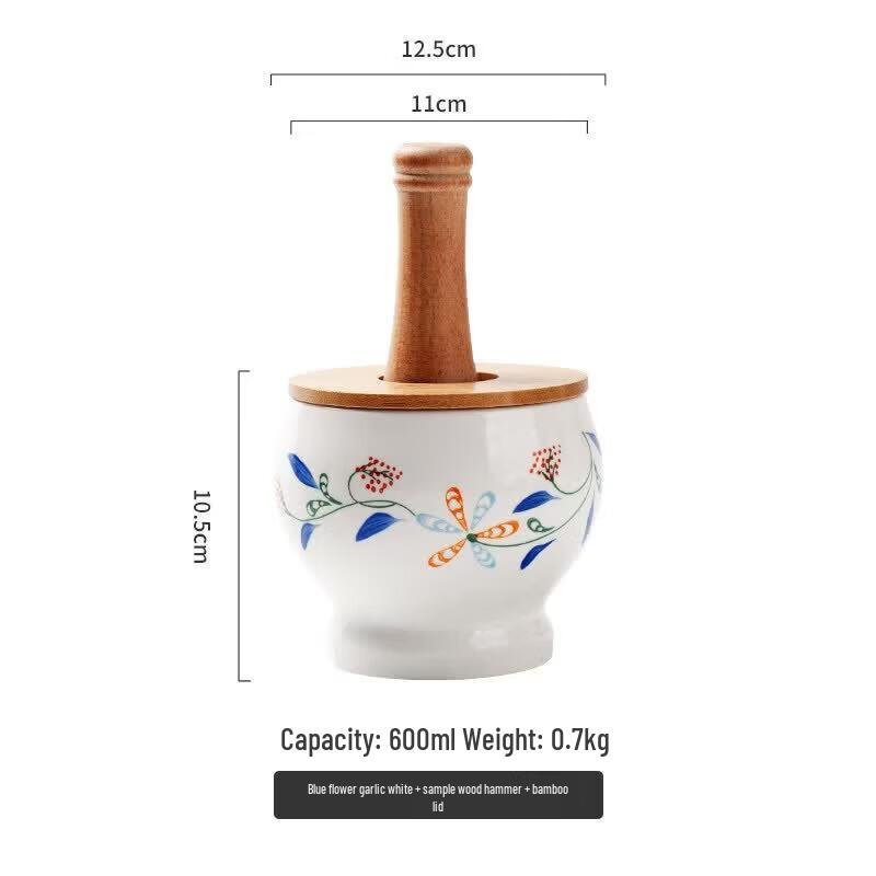 Traditional Ceramic Mortar and Pestle