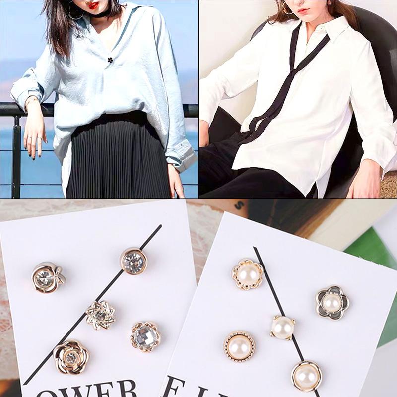 

10 шт. Аксессуары предотвращают кнопки экспозиции Случайные портативные женские булавки для одежды Пряжка