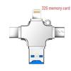 256GB Multi-Function 4-in-1 Card Reader for Apple, Android, Computers, High-Speed 3.0 iPad2 U Disk