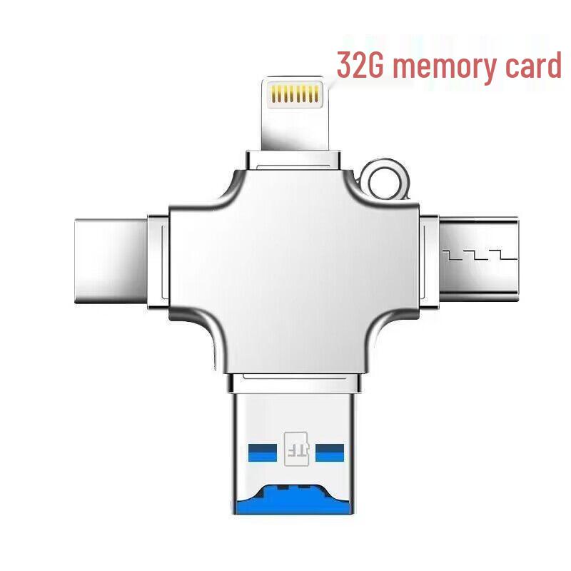 256GB Multi-Function 4-in-1 Card Reader for Apple, Android, Computers, High-Speed 3.0 iPad2 U Disk