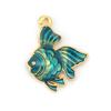 5PCs Ocean Jewelry Charms Fish Animal Enamel Pendants for DIY Necklace Bracelet Jewelry Making 23mm X18mm