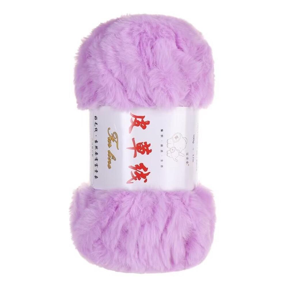 Warm Yarn 100g Roll Faux Fur Yarn Thick Yarn Anti-Pilling Cashmere Yarn Solid Color Soft Material Mink Wool Yarn Sweater Making