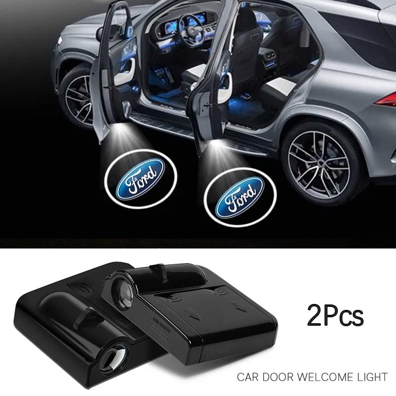 KLYE5 Led HD Car Door Logo Welcome Light Projector Lamps For Ford Taurus Mondeo Focus Mustang Shelby Fiesta Ecosport Escape keychain