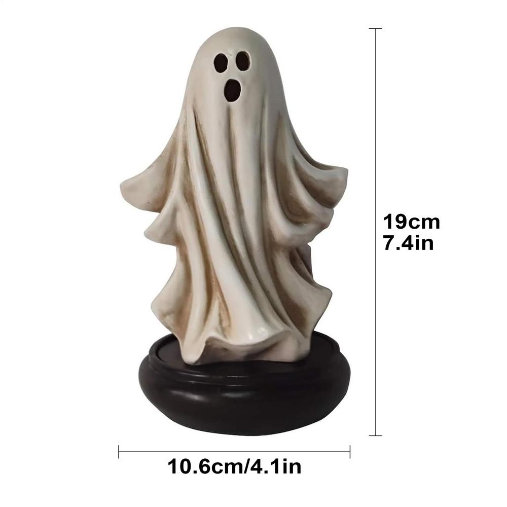 Ghost Incense Burner For Halloween Ghost Incense Holder Ornaments Aromatherapy Furnace Resin Fragrance Stove For Yoga Meditation
