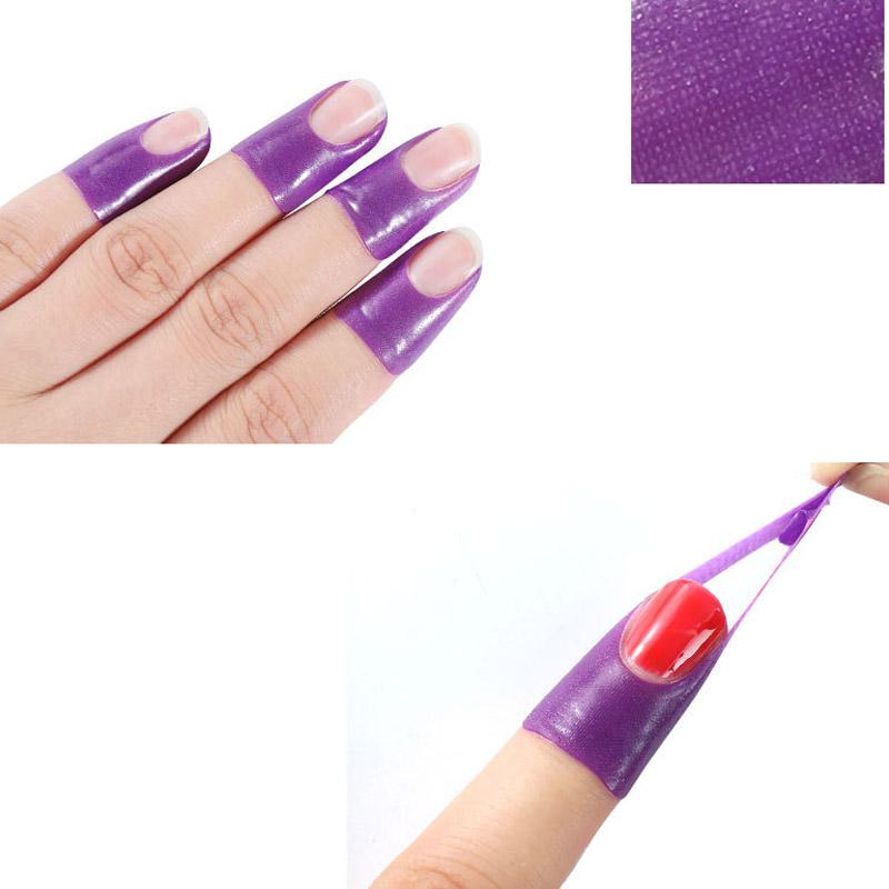 10 Stück/Bogen Nagellack-Lackschutz Aufkleber Halter Werkzeug Kreative U-Form Auslaufsicher Langlebig Maniküre Werkzeug Fingerabdeckung