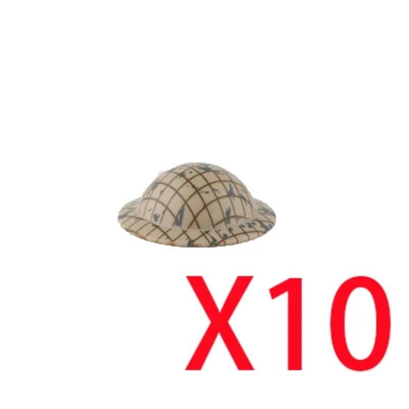 

Аксессуары для военных строительных блоков времен Второй мировой войны Фигурка Солдат Каска Игрушка СССР1 США Великобритания Японская шляпа Мини-кирпич Капюшон Маска Огнемет