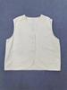 Johnature Spring Loose Vests Women Casual Workwear Sleeveless Top V-neck Cardigan Layered Cotton Coats