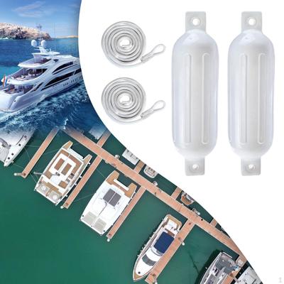 2 Pieces Boat Fenders Anti Collision Inflatable Bumpers for Sailboats