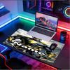 Custom Name Personalized Black Adam Pattern Mousepad, Laptop PC Desk Mat, Decorative Desk Mat for Home Keyboard Pad Gift