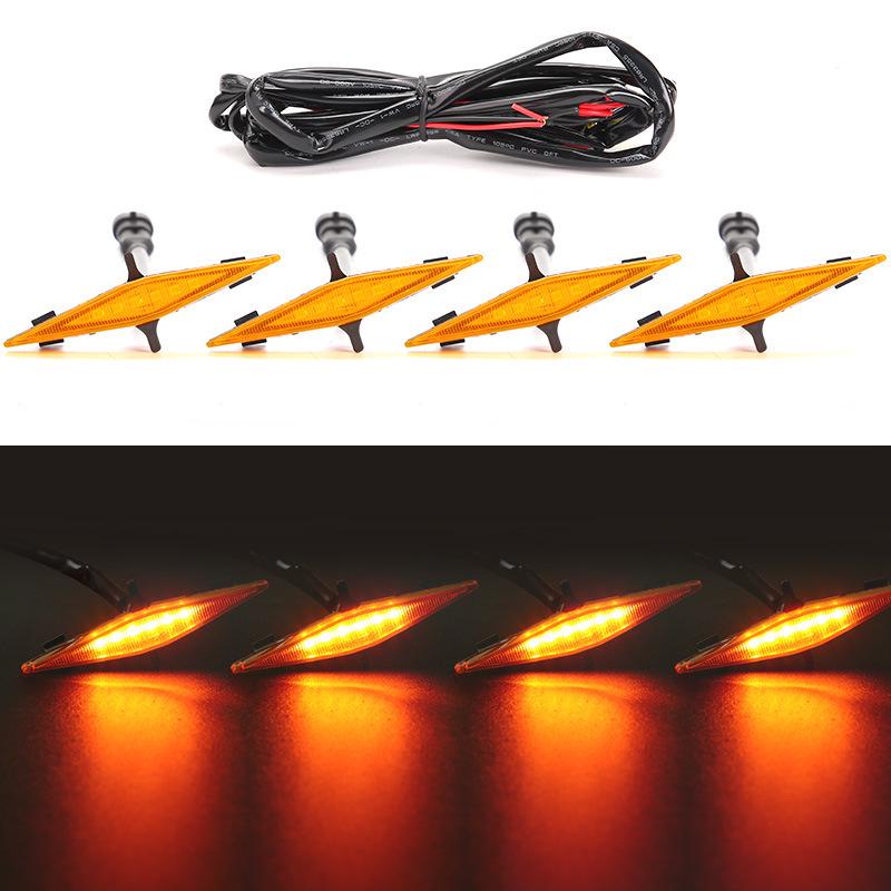 LED Yellow Daytime Running Light for 4Runner Modified Grille