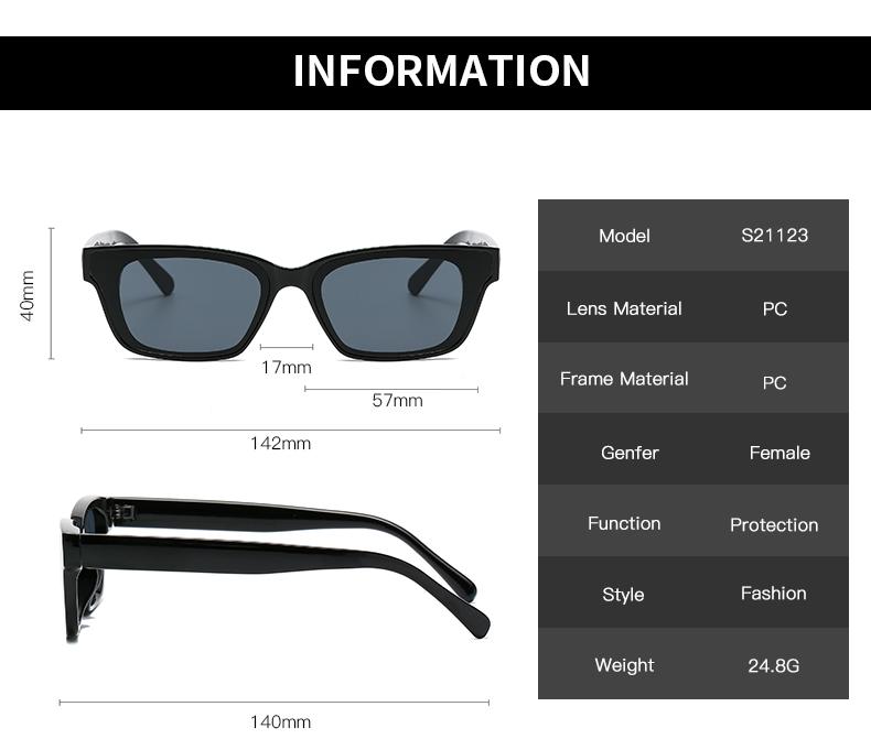 3pcs Sets Retro Cat Eye Sunglasses Women Fashion Minimalist Design Outdoor Sports Anti UV Leopard Female Sun Glasses UV400