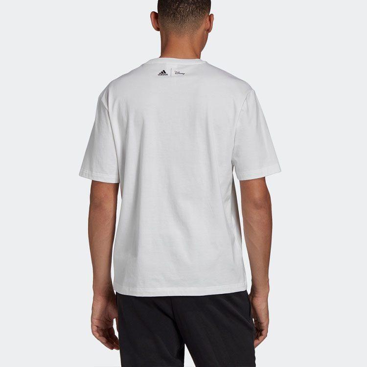 adidas X Disney T Shirts Men's White Crew Neck Moderate Straight Fit GL2222