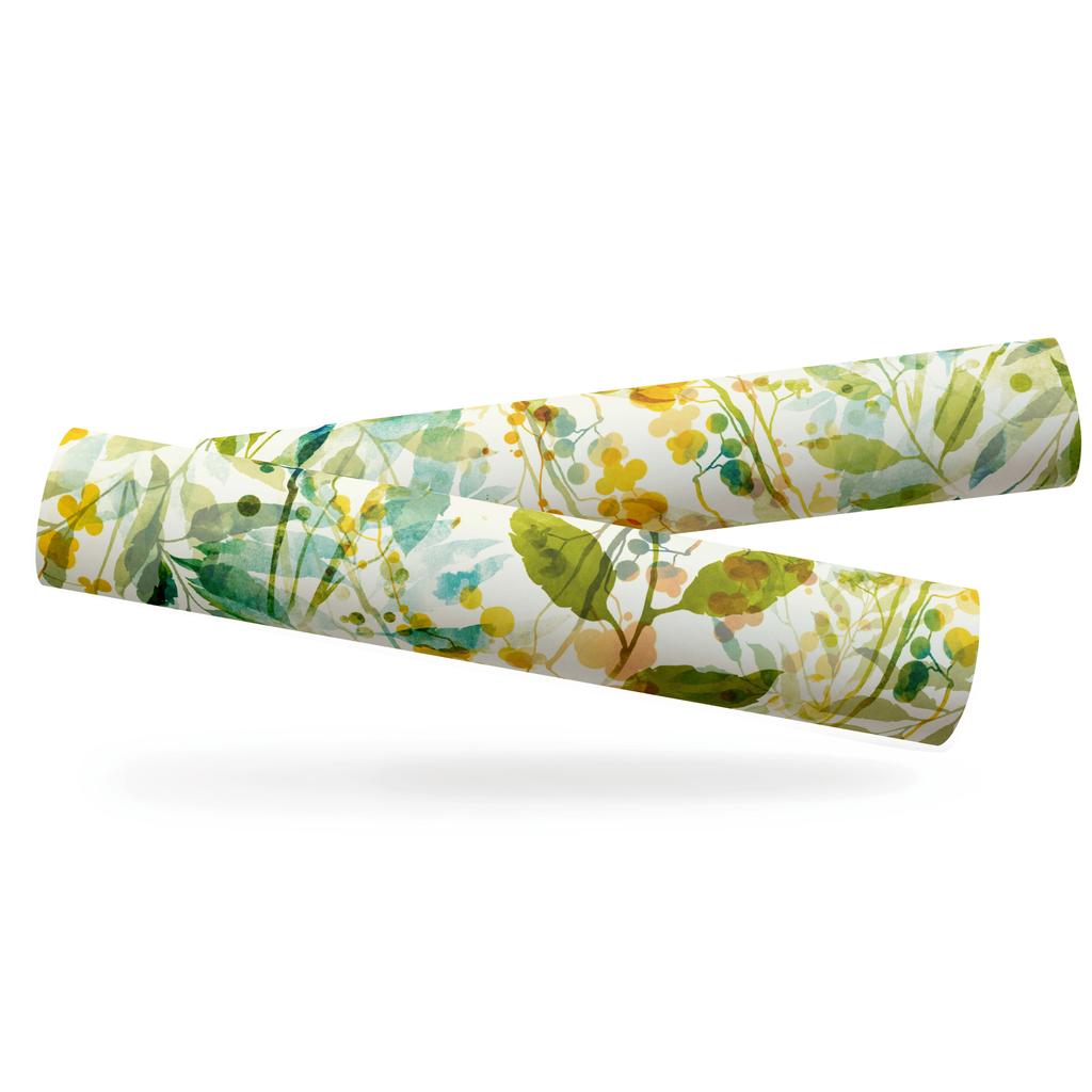 1 szt. Wodoodporna Tapeta Samoprzylepna Liście Akwarelowe Winyl do Dekoracji Sypialni Salonu