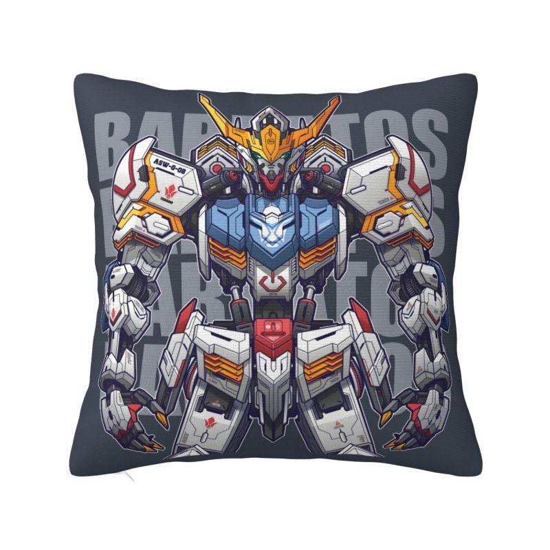 Custom Modern Gundams Robot Anime Cushion Cover for Sofa Velvet Game Manga Throw Pillow Case