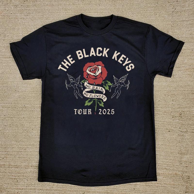 NEW The Black Keys No Rain No Flowers Tour 2025 Shirt All Size New SpringSummer Arrivals  Unisex Women 2XL