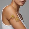Creative Metal Hollow Flower Upper Arm Bracelets for Women Punk Geometric Leaves Armlets Summer Beach Party Jewelry Gifts