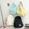 Large Capacity School Bag Women's Solid Color Backpack Lightweight Student Backpack Sports Travel Bag