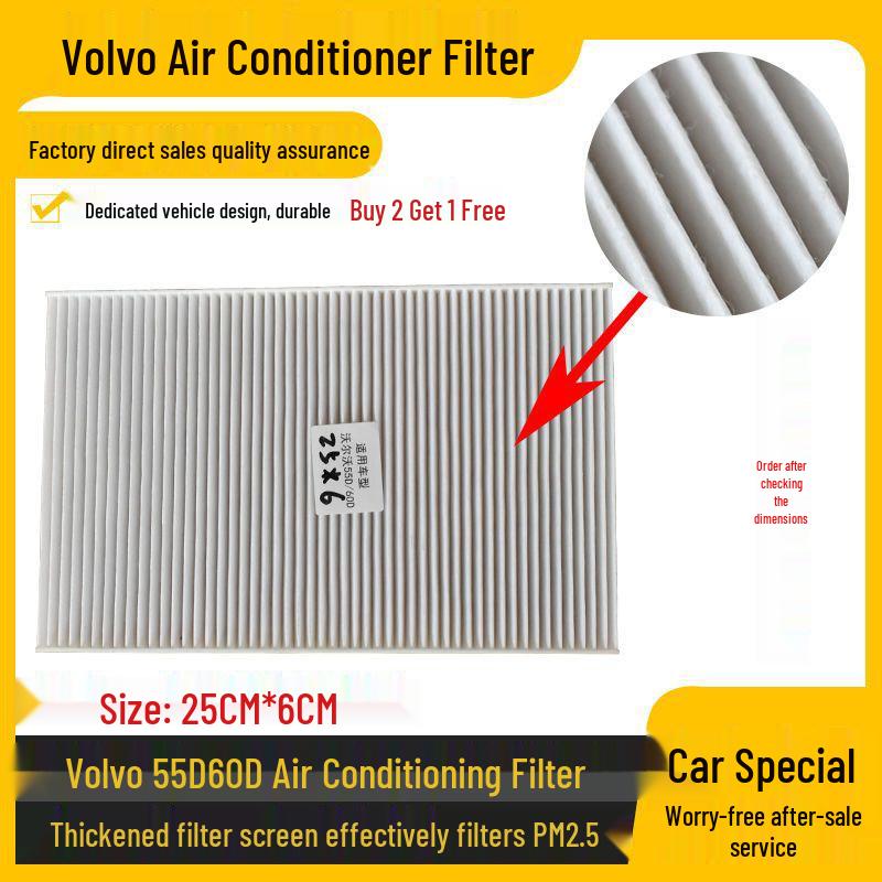 

Volvo 55D/60D Excavator Air Conditioner Filter Set 1 piece