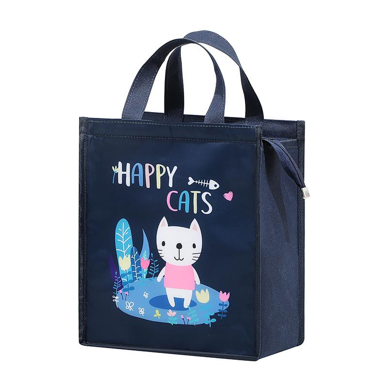 Waterproof Oxford Cloth Thermal Lunch Bag with Aluminum Foil Lining