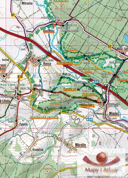 Górne Morawy, Niski Jesionik / Horni Pomoravi, Nizky Jesenik. Mapa Turystyczna 60. Shocart