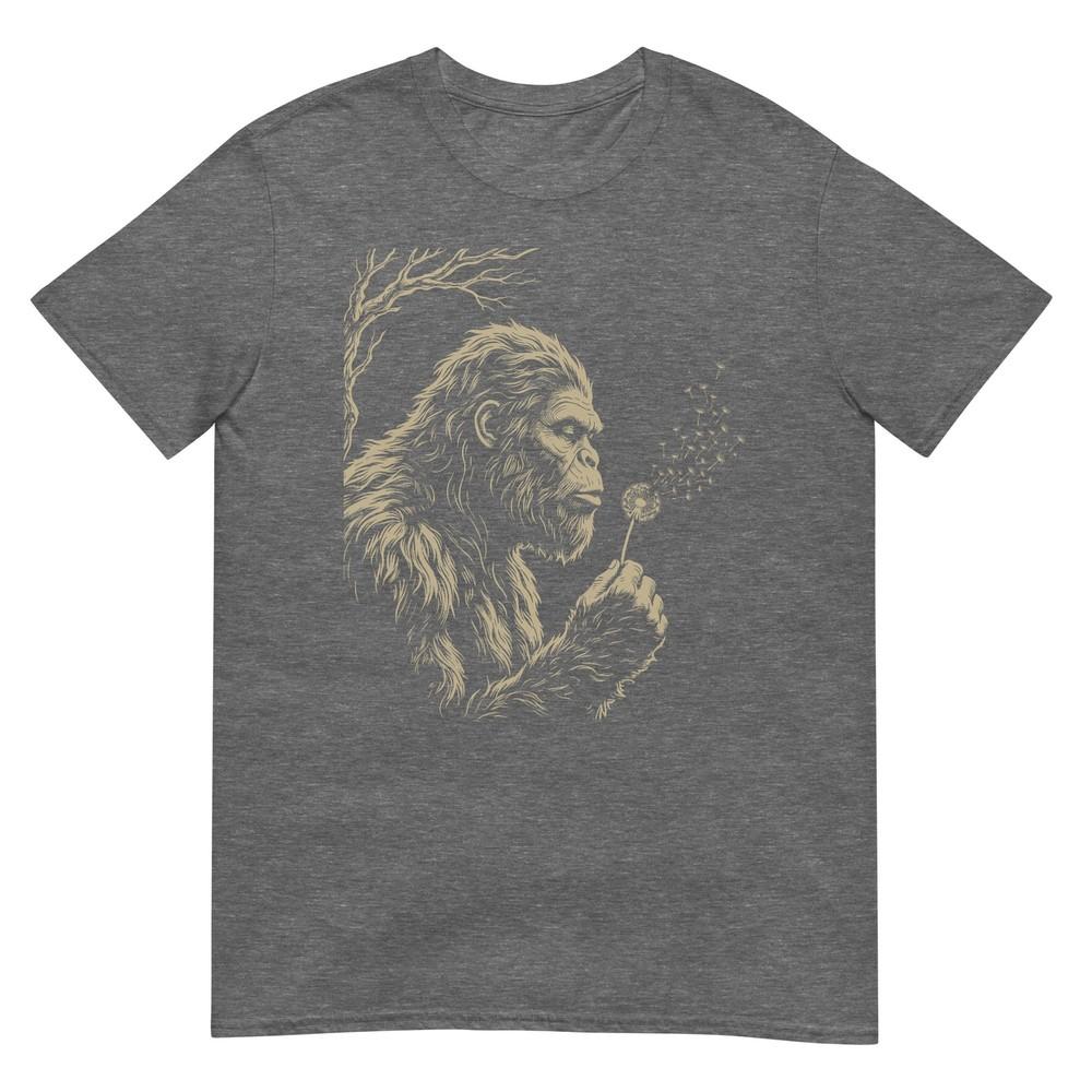 Funny Blowing Wishes Bigfoot Dandelion Sasquatch Wish Unisex Tshirt