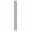 Shoe Cabinet with Mirror 5 Flip Down Compartments Grey Sonoma 63 x 17 x 169.5 cm