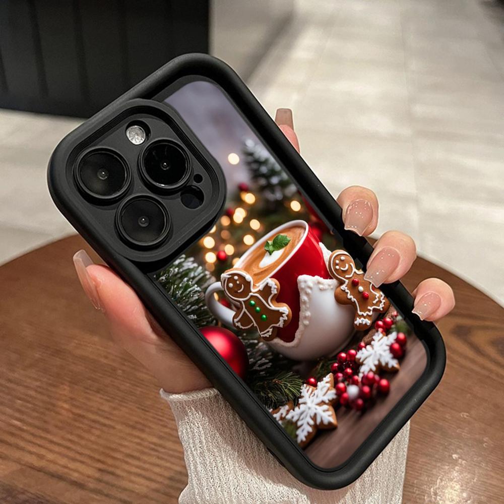Sky Eye Ladder Soft Case for Samsung A06 A15 A25 A35 A55 A14 S23 S24 FE All Samsung Models Phone Cases Cover NY46 Christmas Santa Claus Christmas Tree