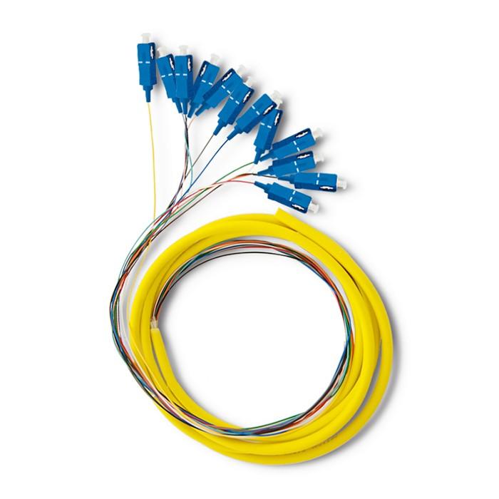 Qoltec 12 x Fiber Optic Pigtail SC/APC | Singlemode | G652D | 2m