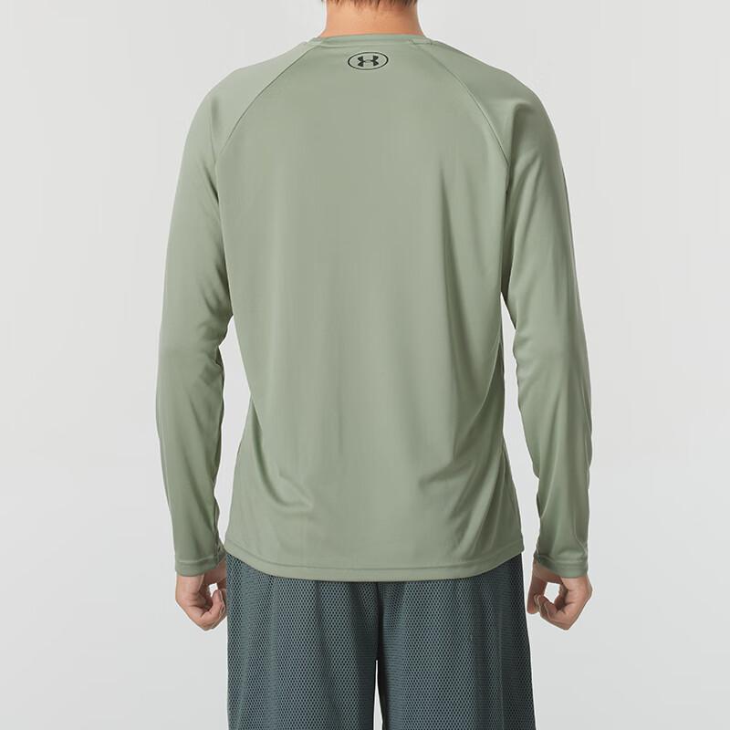 Under Armour Outdoor Fashion Crew Neck Casual Long Sleeve Raglan Breathable T-Shirt Men Tops Green 1327970-504