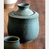 Japanese Tosai Sake Warmer, Midori