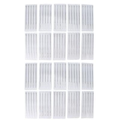 100 Set di Aghi per Tatuaggio di Tipo Misto 10 Tipi di Set Combinato di Aghi Lunghi Manuali per Tatuaggio