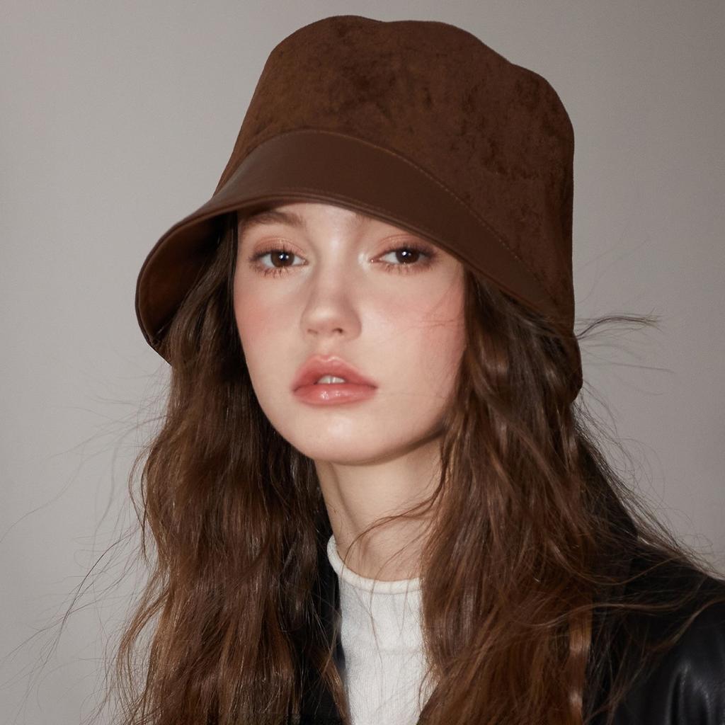 Retro wysokiej klasy styl gładka osłona twarzy mały kapelusz typu bucket kobieta