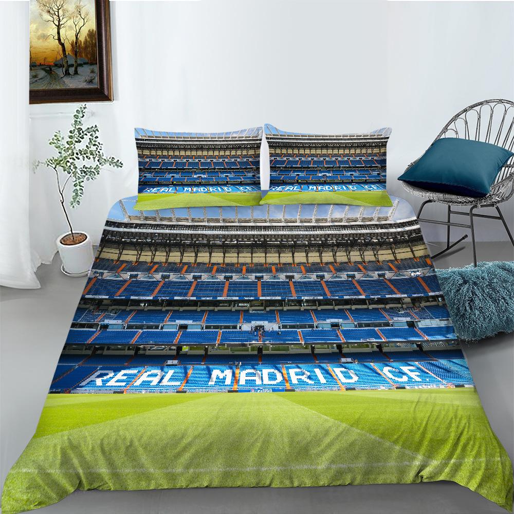 Football Series Bedding Two Three Piece Set Polyester 3D Digital Printing Shopify
