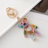 Colorful Bear Series Dazzling Colors Love Bow Bears Pendant Accompanying Gift Wedding Souvenir Bag Charm