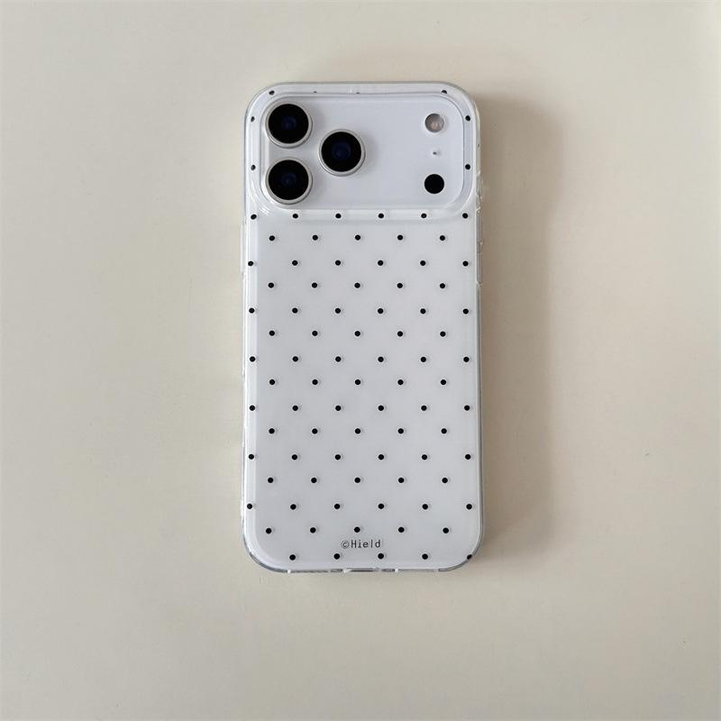 

Dual-Layer Polka Dot Drop-Proof Case for iPhone 14/13 & Apple 17/16/15 PROMAX 16 Pro