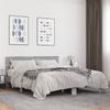Bed Frame Gray Sonoma 150x200 cm Particleboard and Metal