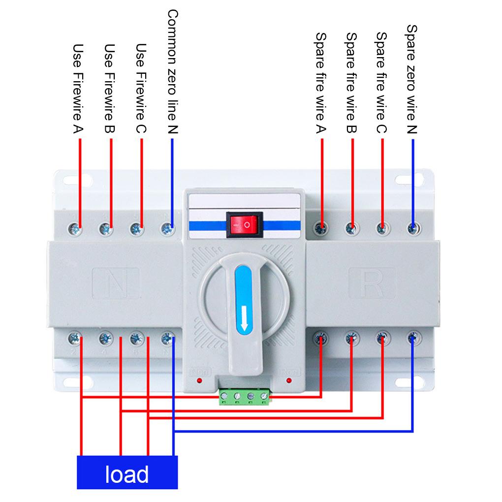 Electric Dual Power Automatic Transfer Switch Electrical Circuit Breakers Electronics Switching Conversion Type