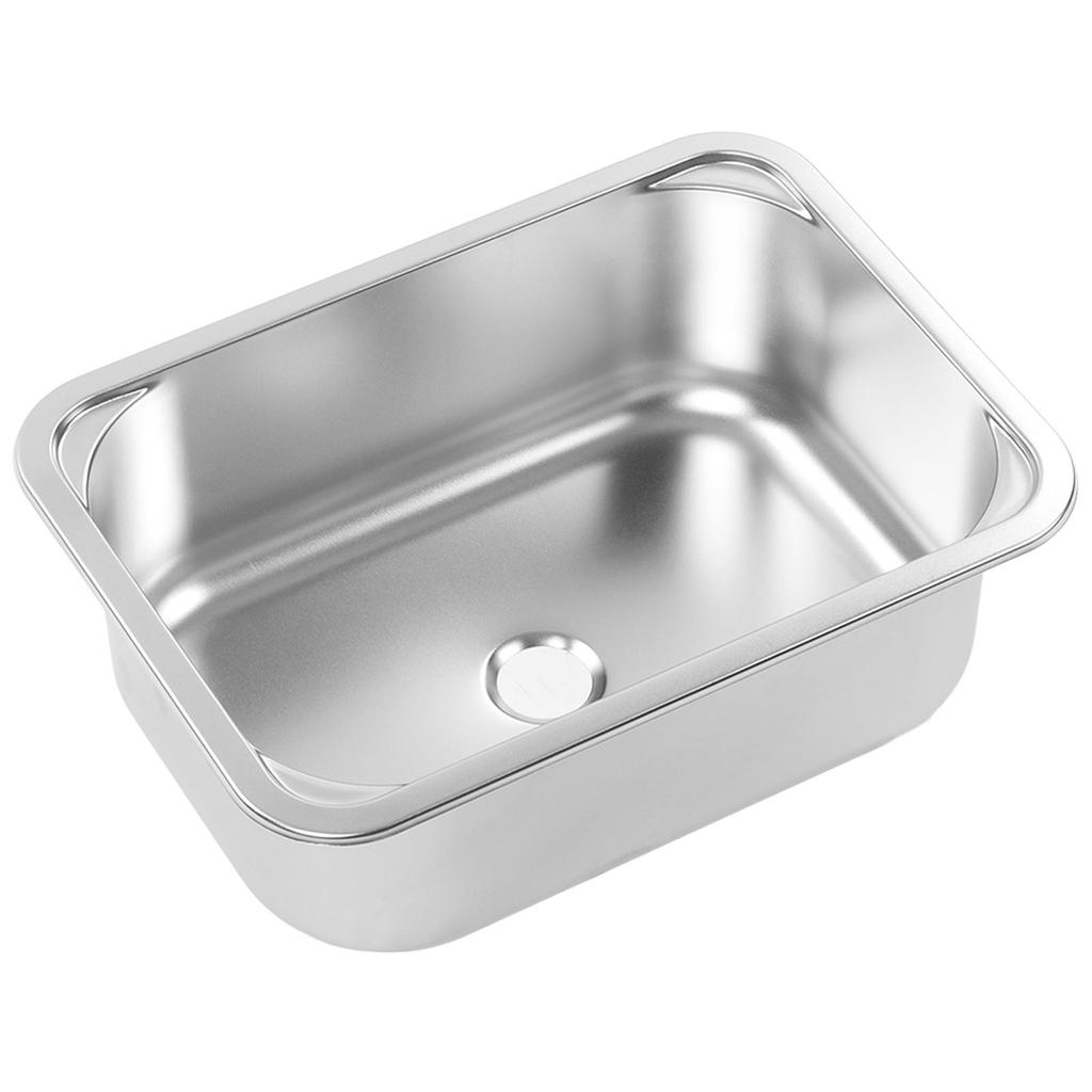 RV Sink Square 345x245x136mm 304 Stainless Steel Flush Mounted Hand Wash Basin Sink with 40mm Drain 