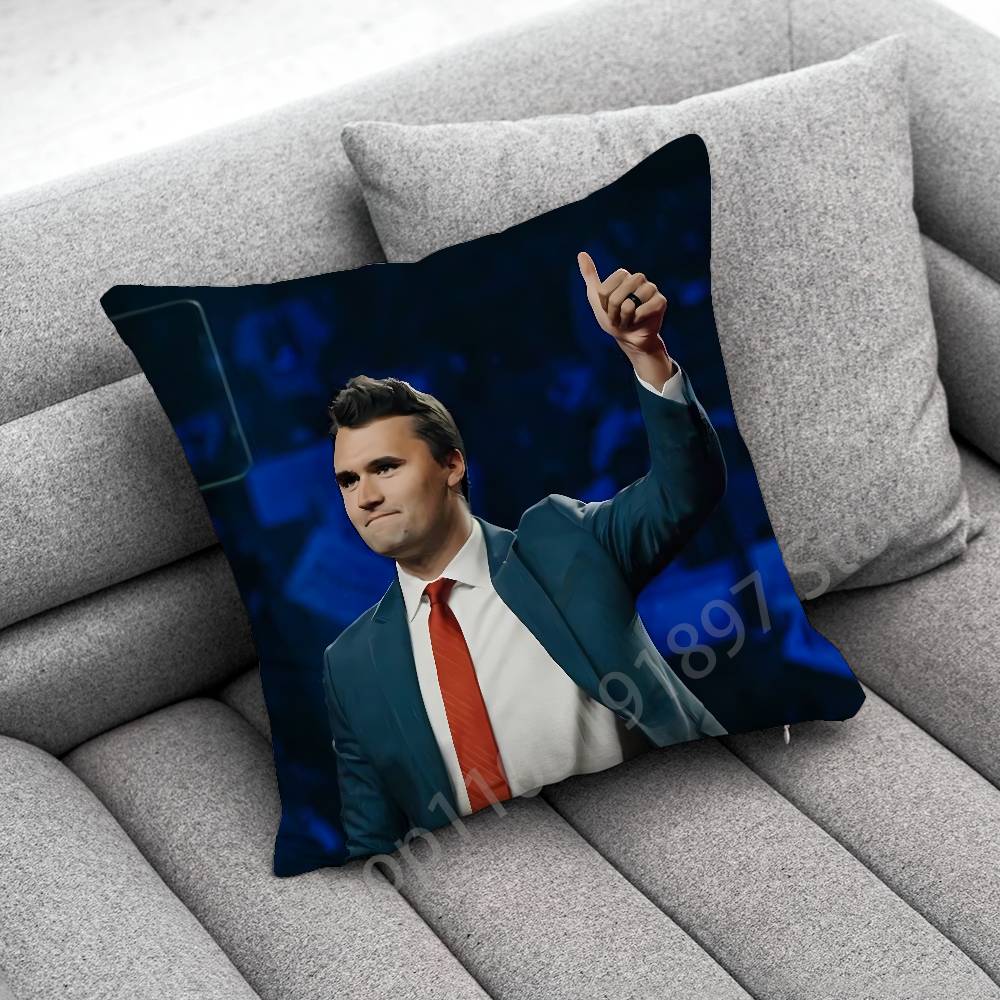 America C-Charlie Kirk Cross Throw Pillow Case For 45X45Cm 40X40Cm 30X30Cm 50X50Cm 55X55Cm Square Home Pillowcase Case