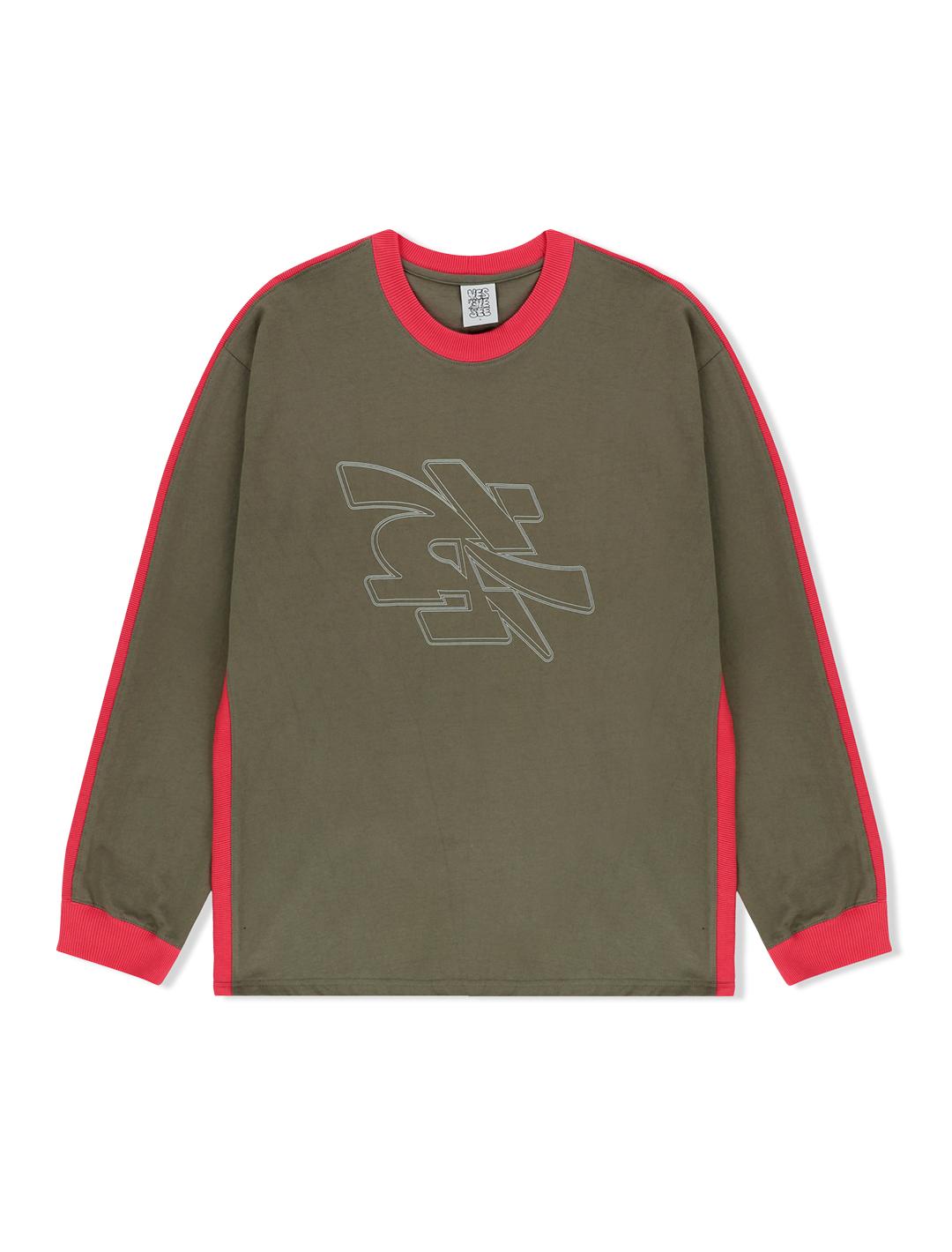 Yes Ic Side Rib L/S Khaki Khaki/S