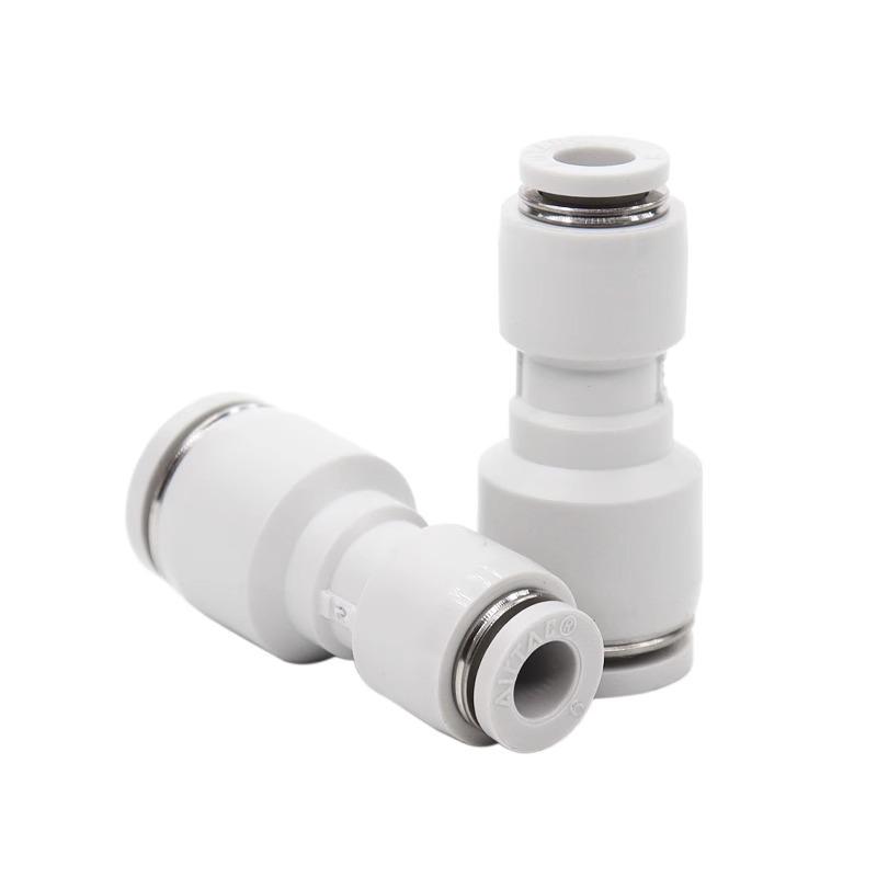 AirTAC Pneumatic Quick Connect Hose Reducer – Variable Diameter Fast Connector (PG6-4, 84, 8-6, 10-6, 12-8).