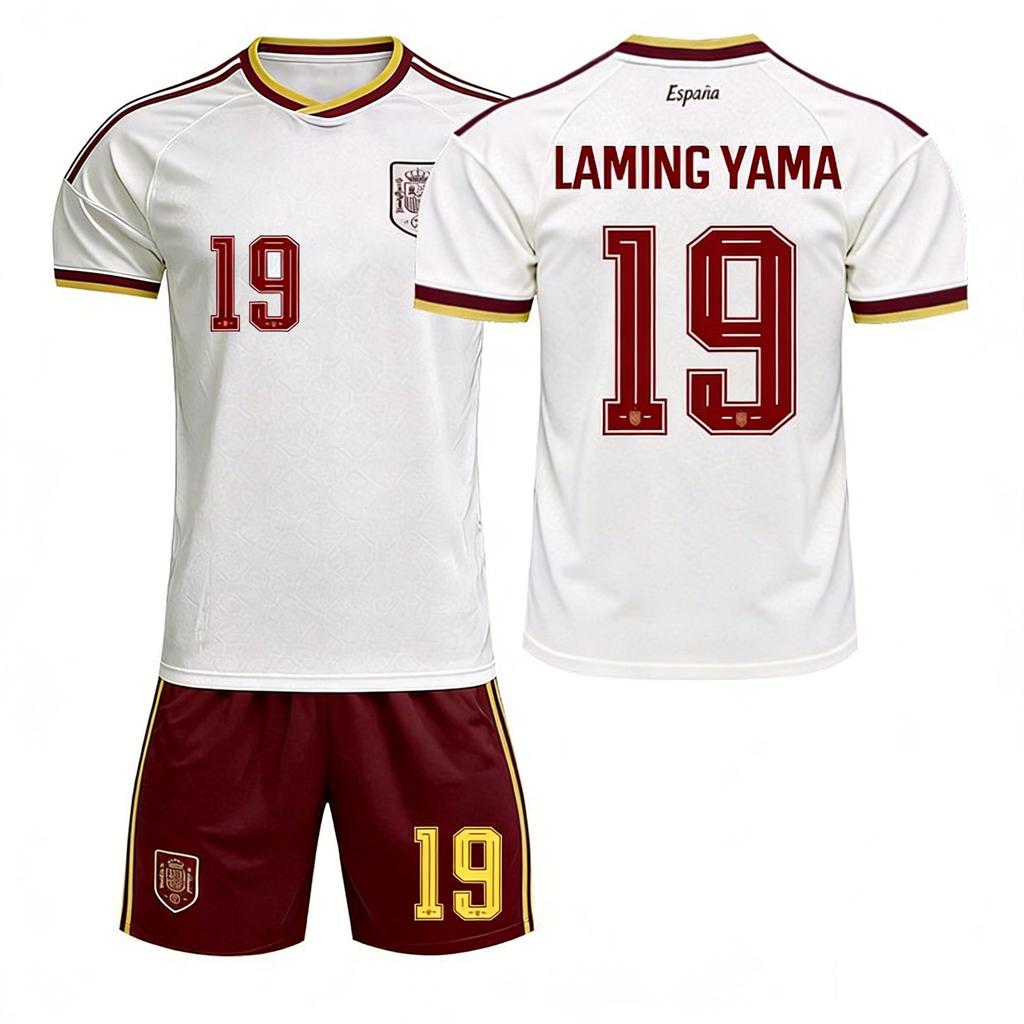 2627 US, Canada and Mexico World Cup Spain Away No. 19 Yamal Jersey 17 Williams Football Jersey Suit Men's