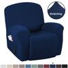 European Style Recliner Stretch Sofa Cover Charcoal Thickened Fleece Recliner Protection Pad Non-slip Furniture Cover