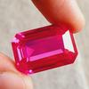12 Ct Natural Mozambique Rich Pink Sapphire Radiant Cut Loose Gemstone