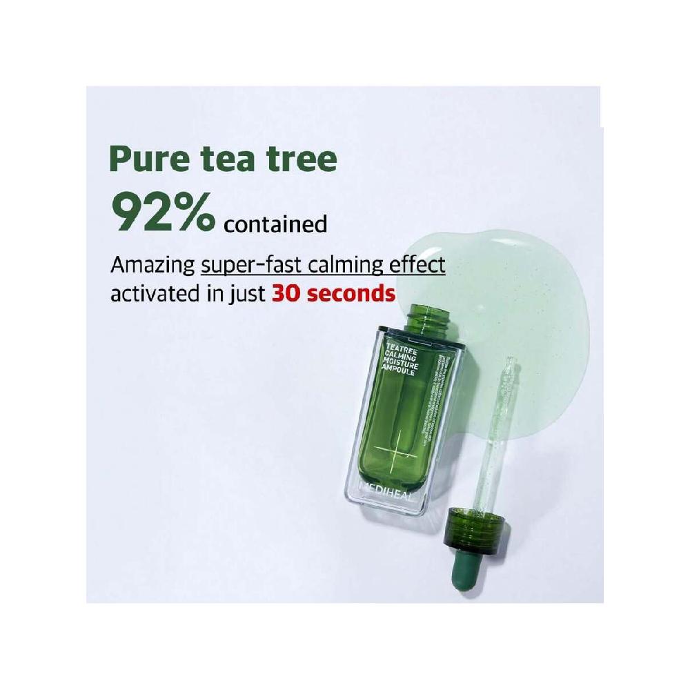 Mediheal Teatree Calming Moisture Ampoule 50ml Quick Calming And Deep Hydrating With 92% Pure Tea Tree