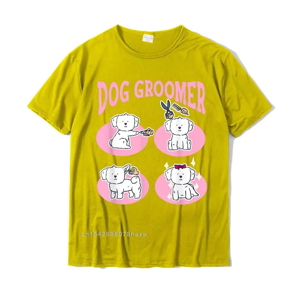 

Футболка с изображением мальтийского щенка, забавная, милая, для ухода за домашними животными, спа-салона, для грумера, персонализированные футболки для мужчин, хлопковые топы, рубашка XXXXXL жёлтый